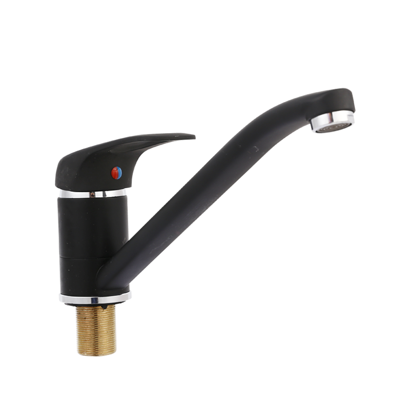 TY2016-7  40mm single handle kitchen mixer 25cm spout with black painting