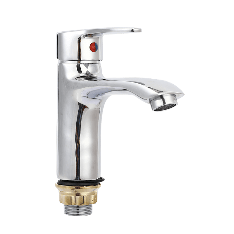 TY2311-1 deck mounted zinc single handle basin mixer with foot