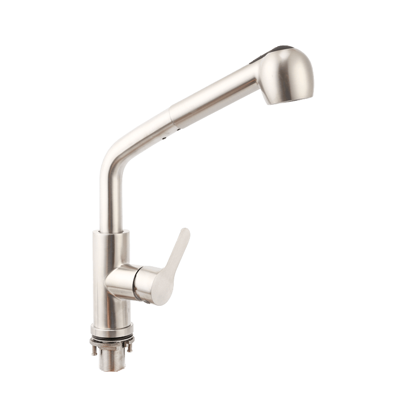 TY-021 chrome finish pull out head water saving stainless steel kitchen mixer