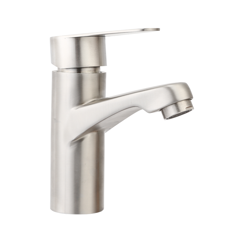 TY-033 ss 304 brushed nickel hot and cold basin mixer