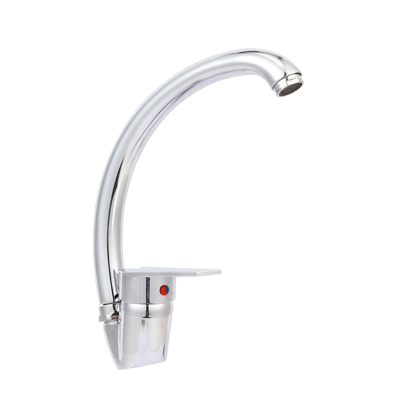 TY2015 deck mounted single handle zinc kitchen mixer