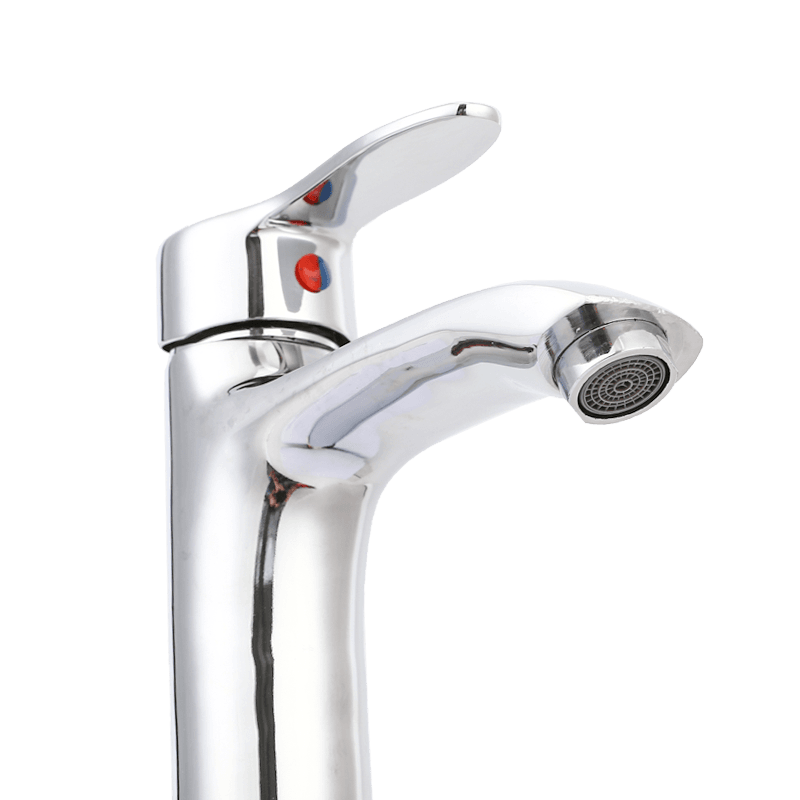 TY2311-1 deck mounted zinc single handle basin mixer with foot