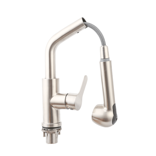 TY-022 chrome finish pull out head water saving stainless steel kitchen mixer