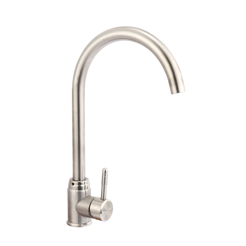 TY-030 high quality sanitaryware stainless steel hot and cold single handle sink kitchen mixer