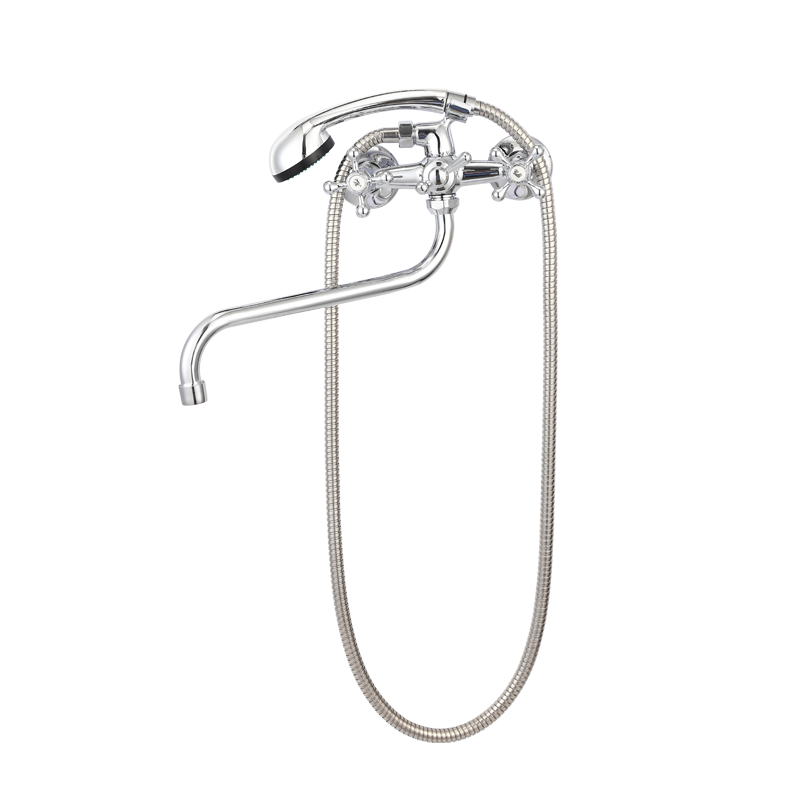 TY1061-1 dual handle wall-mounted shower mixer