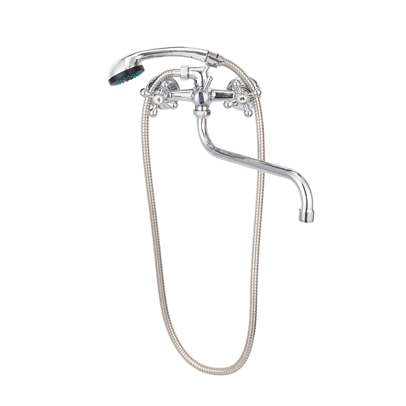 TY1061 dual handle wall-mounted shower mixer