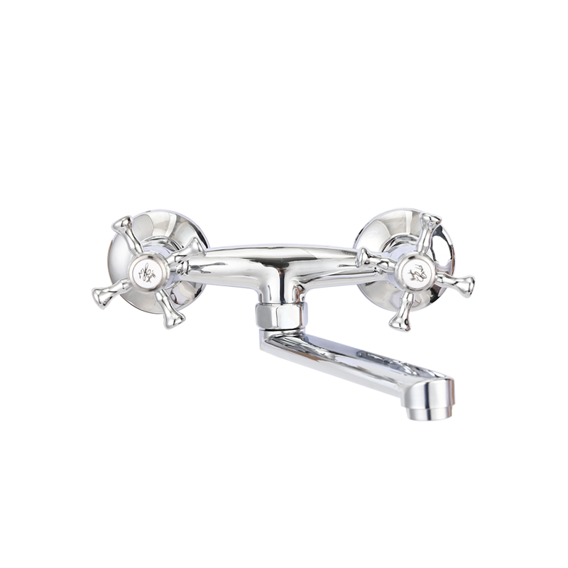 TY1064 dual handle wall-mounted kitchen mixer with 20CM spout